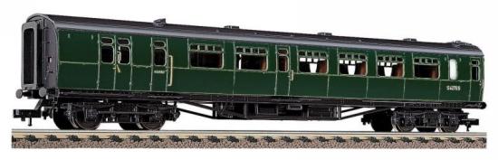 Express Passenger car 3rd class with baggage compartment type 'Bulleid' of the British Railways<br /><a href='images/pictures/Fleischmann/5148.jpg' target='_blank'>Full size image</a>